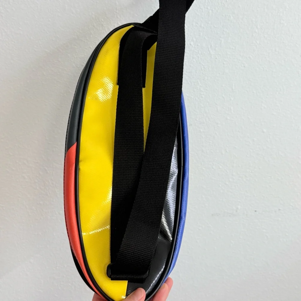 Vaho Trashion Colorful Graphic crossbody Bag made with recycled materials